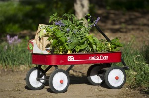 Spring Plant Sale wagon