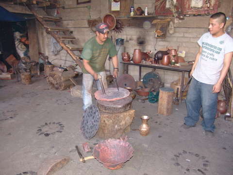 Copper artisans at work