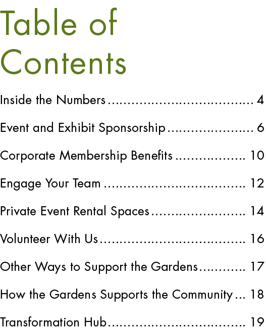 Inside the Numbers 4 Event and Exhibit Sponsorship 6 Corporate Membership Benefits 10 Engage Your Team 12 Private Eve...