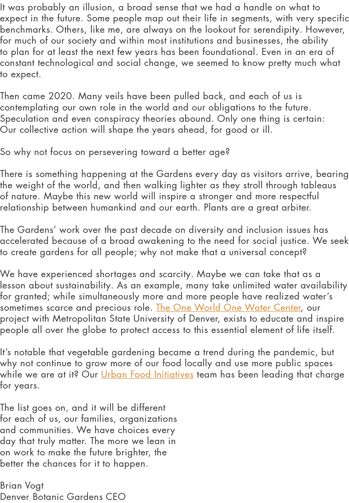 It was probably an illusion, a broad sense that we had a handle on what to expect in the future  Some people map out    