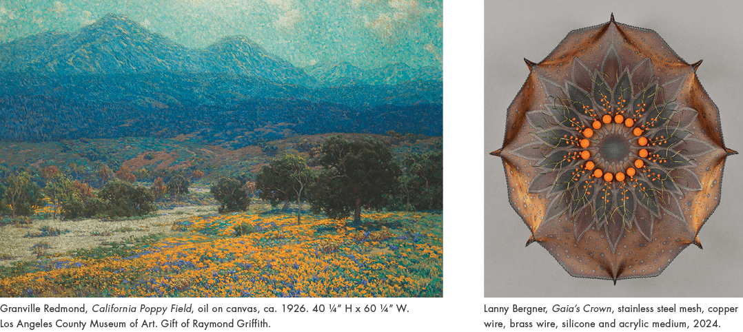 Granville Redmond, California Poppy Field, oil on canvas, ca. 1926. 40 ¼” H x 60 ¼” W. Los Angeles County Museum of A...