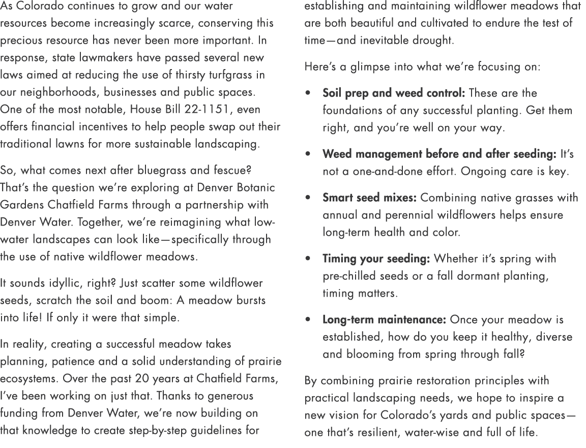 As Colorado continues to grow and our water resources become increasingly scarce, conserving this precious resource h...