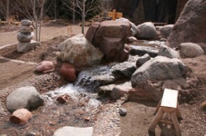 Springmelt Stream in the Mordecai Children's Garden