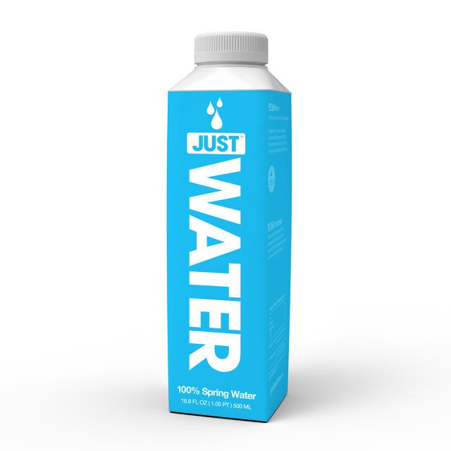 Just Water's boxed water