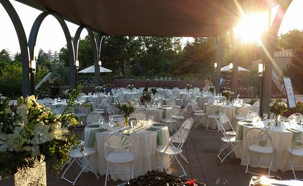 Reception in All-America Selections Garden