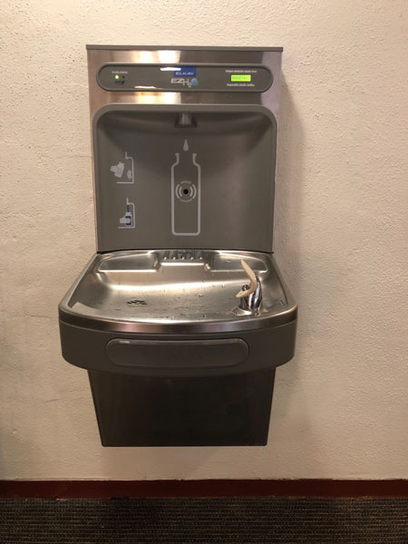 Bottle refill station