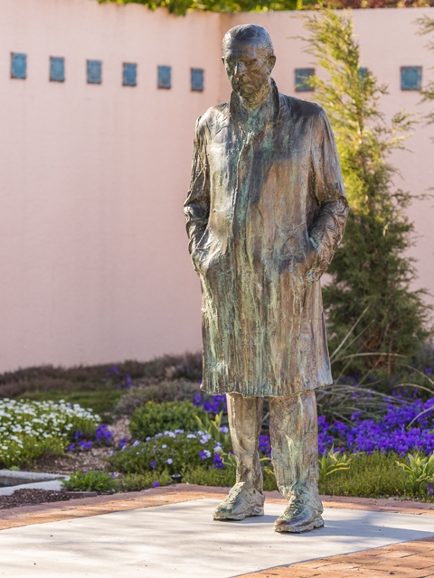 George Segal, Walking Man, 1988. Bronze.