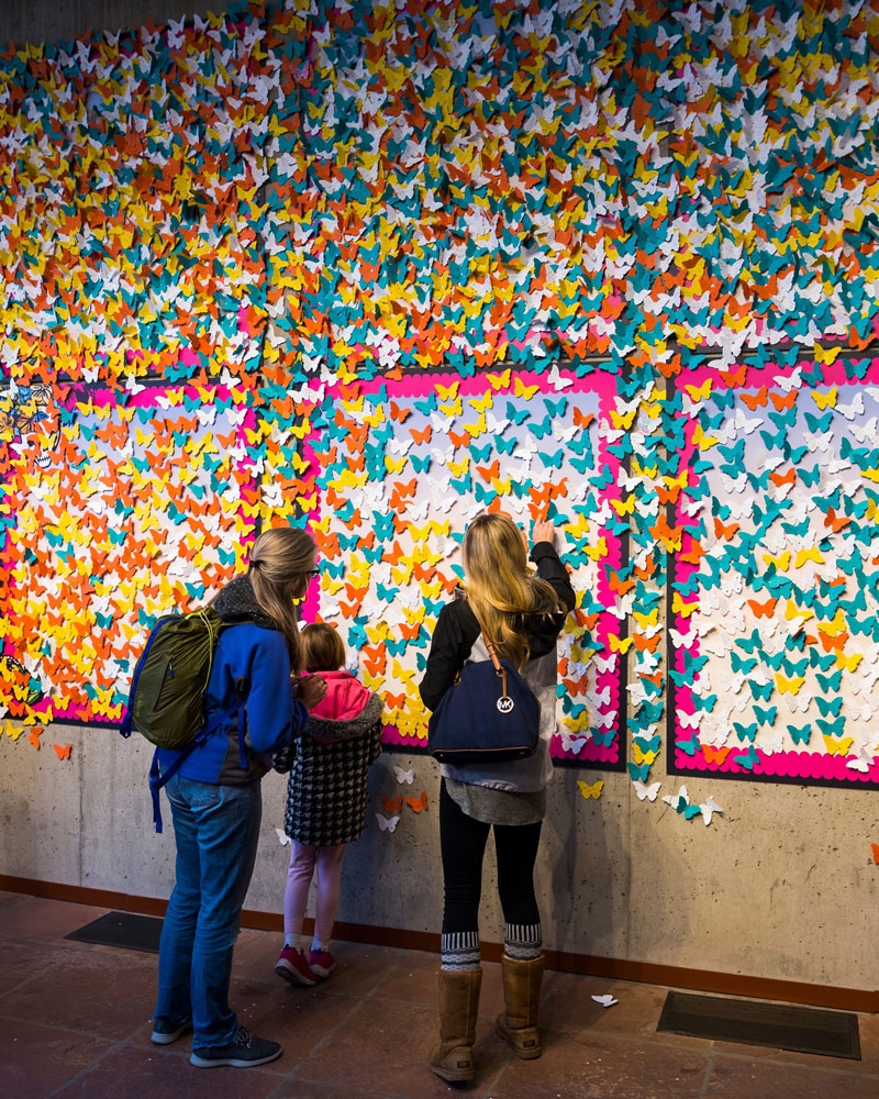 Memory Wall participatory display Memory Wall participatory display