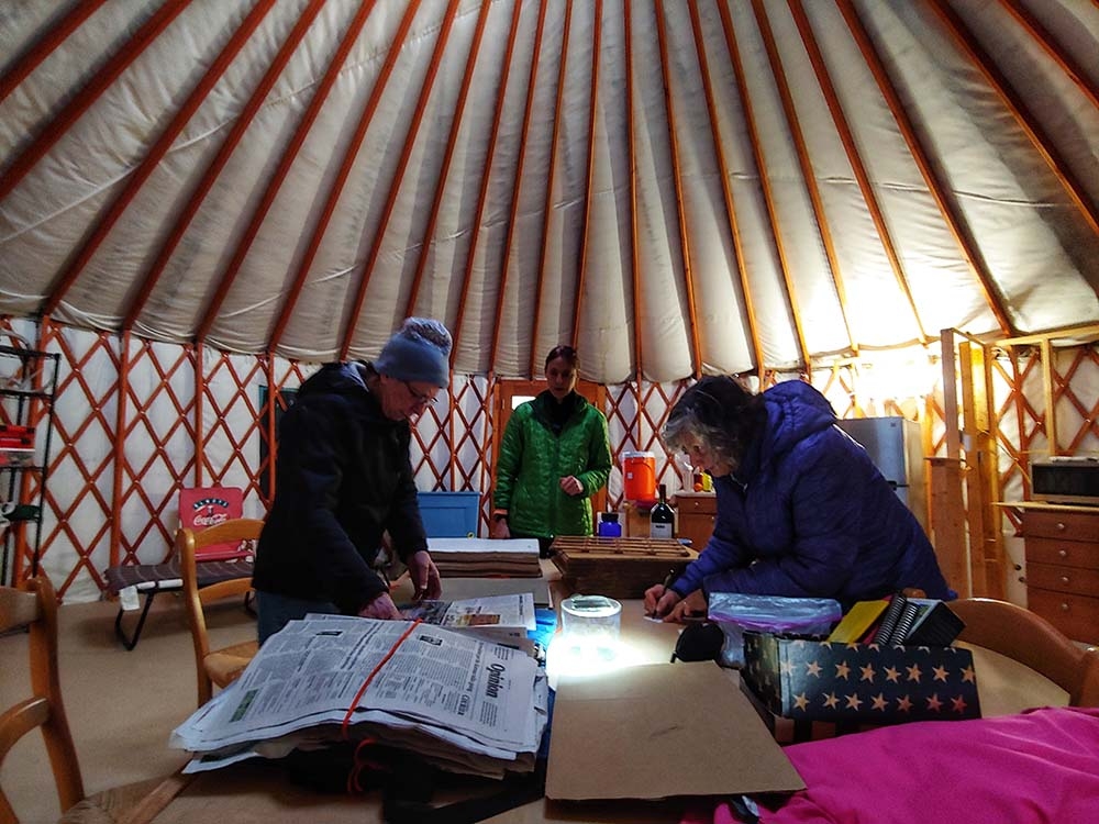 collecting and pressing