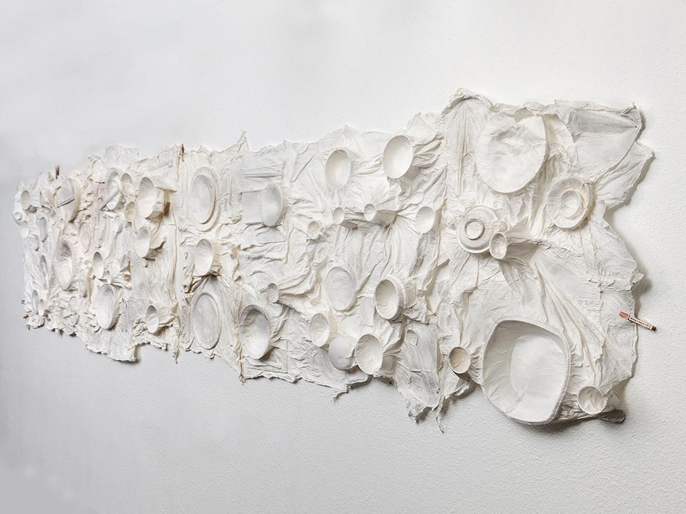 Sammy Lee, “A Very Proper Table Setting,” hanji (Korean mulberry paper), ongoing series, 2017 - present. Sammy Lee, “A Very Proper Table Setting,” hanji (Korean mulberry paper), ongoing series, 2017 - present.