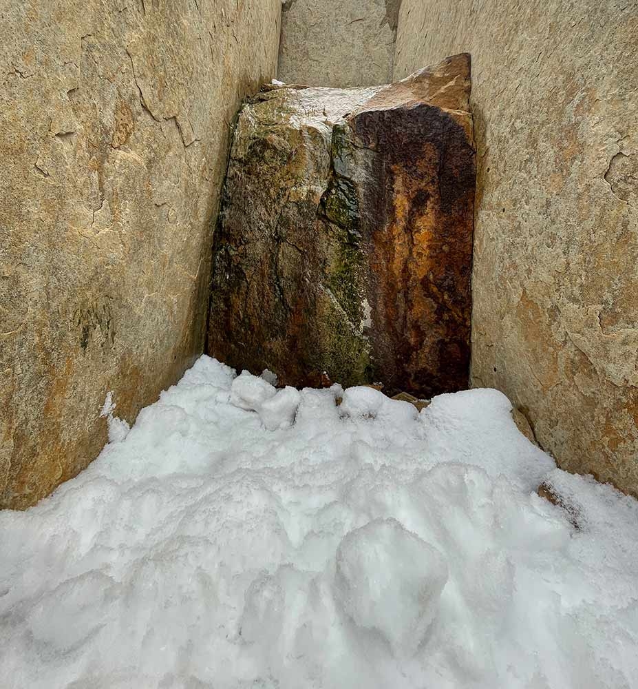 Get lost in the grandeur of this little crevasse in the Steppe Garden and imagine the fountain is snowmelt trickling down a watershed. Get lost in the grandeur of this little crevasse in the Steppe Garden and imagine the fountain is snowmelt trickling down a watershed.