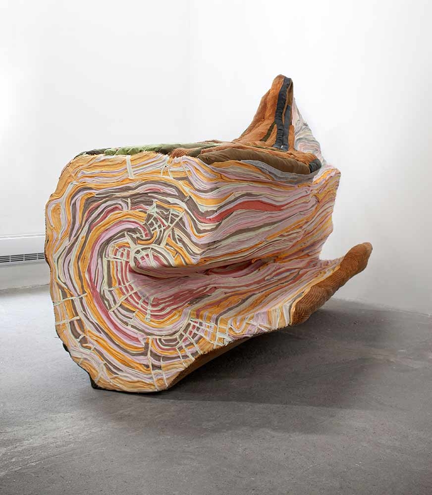 Tamara Kostianovsky, “Uprooted,” clothing belonging to the artist’s father, textiles and wood, 2021. Photo: Courtesy of Slag Gallery Tamara Kostianovsky, “Uprooted,” clothing belonging to the artist’s father, textiles and wood, 2021. Photo: Courtesy of Slag Gallery
