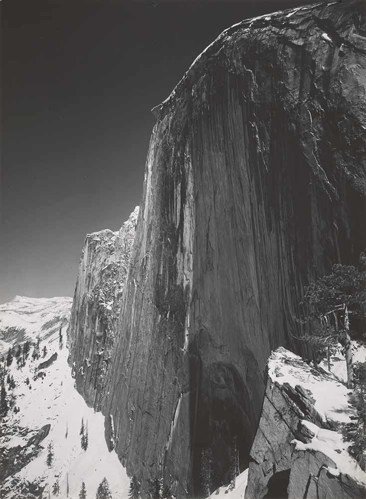 Ansel Adams, “Monolith, the Face of Half Dome, Yosemite National Park, California,” photograph, 1927. Center for Creative Photography, Ansel Adams Archive © The Ansel Adams Publishing Rights Trust. Ansel Adams, “Monolith, the Face of Half Dome, Yosemite National Park, California,” photograph, 1927. Center for Creative Photography, Ansel Adams Archive © The Ansel Adams Publishing Rights Trust.