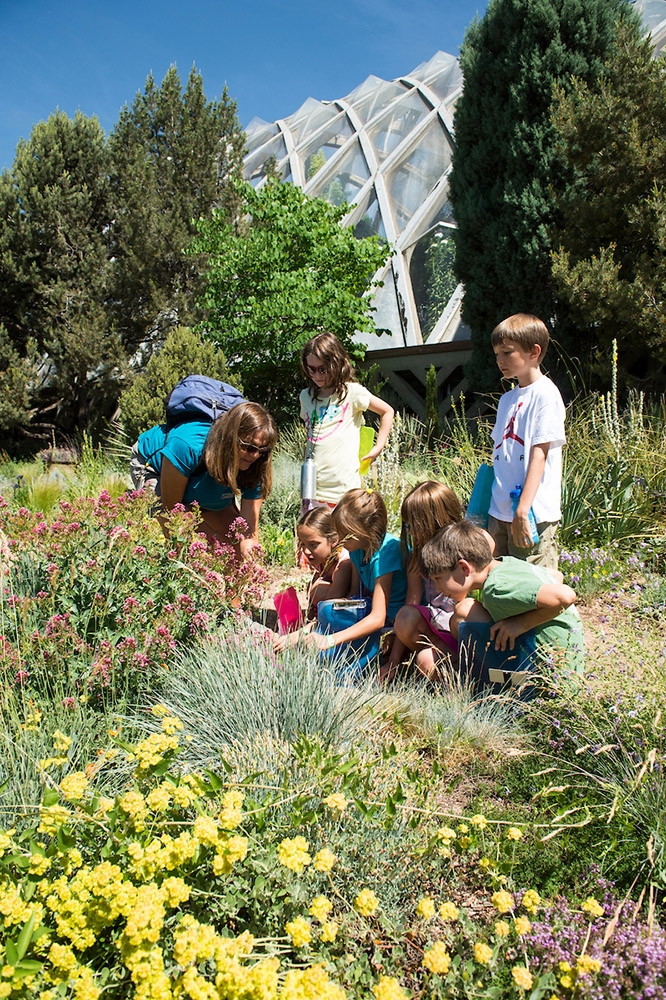 Kids in garden