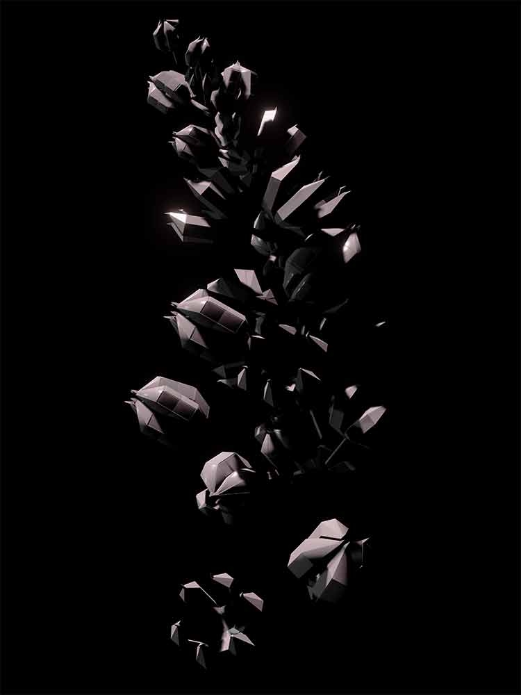 Cherish Marquez, “Pods,” digital print, 2021.  