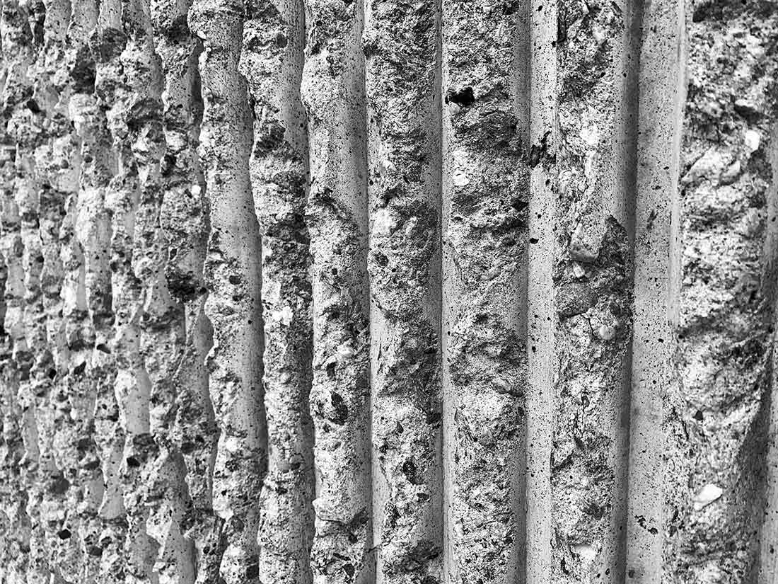Pick-hammered concrete Pick-hammered concrete