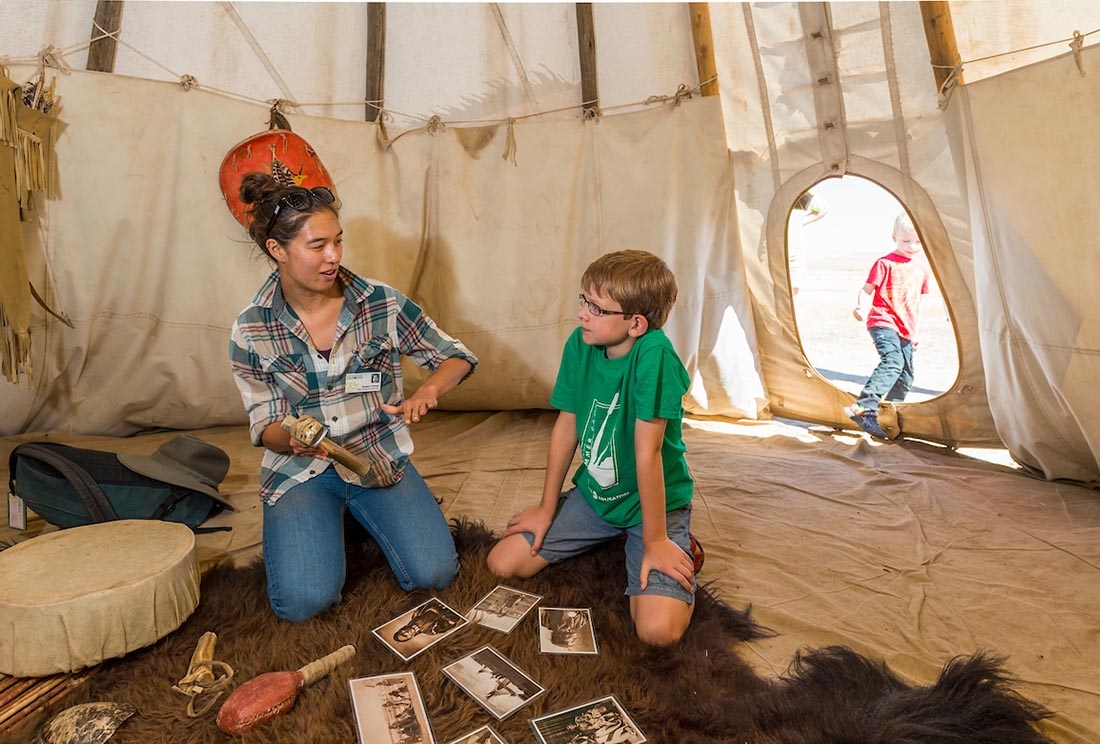 inside tipi