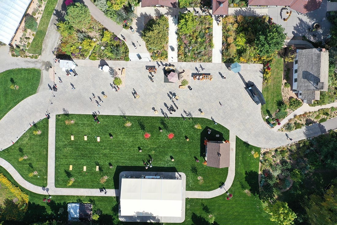 Borgen Family Market Square aerial view