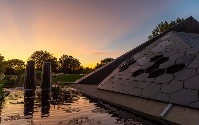 Science Pyramid at Sunset