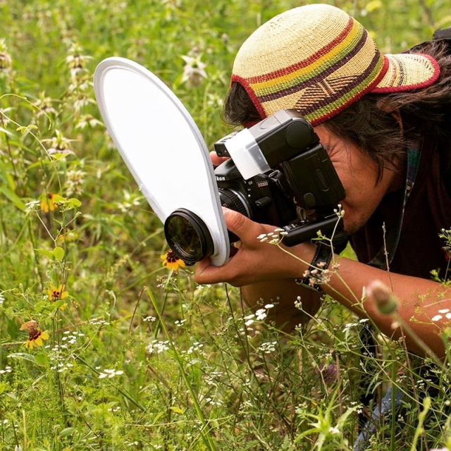 Efrain with camera