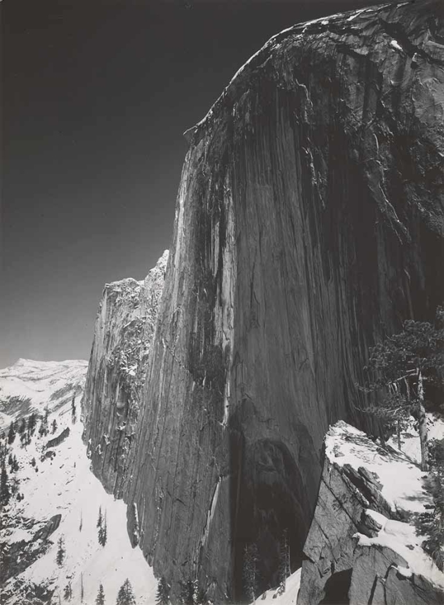 Ansel Adams, “Monolith, the Face of Half Dome, Yosemite National Park, California,” photograph, 1927. Center for Creative Photography, Ansel Adams Archive © The Ansel Adams Publishing Rights Trust. Ansel Adams, “Monolith, the Face of Half Dome, Yosemite National Park, California,” photograph, 1927. Center for Creative Photography, Ansel Adams Archive © The Ansel Adams Publishing Rights Trust.