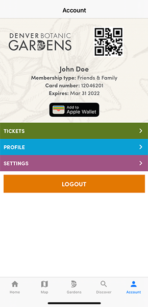 Mobile app digital member card PNG