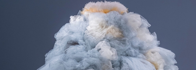 Ana María Hernando, Ñusta de la hora sagrada / Ñusta of the Holy Twilight (detail), tulle, wood, and mixed media, 2021 Ana María Hernando, Ñusta de la hora sagrada / Ñusta of the Holy Twilight (detail), tulle, wood, and mixed media, 2021