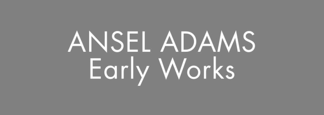 Ansel Adams: Early Works banner