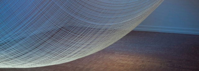 Patrick Marold, "String Work," nylon thread, 2011.