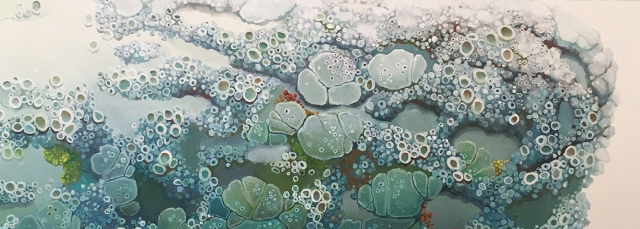 Ashley Eliza Williams, "Nerve," oil on panel, foam, gouache, mirror and clay, 2020. 
