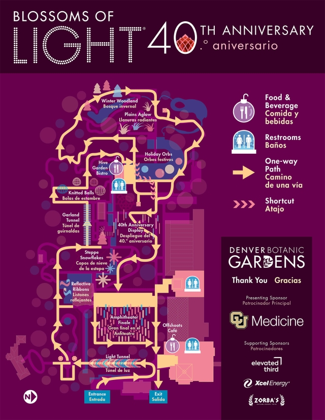 Site map for Blossoms of Light