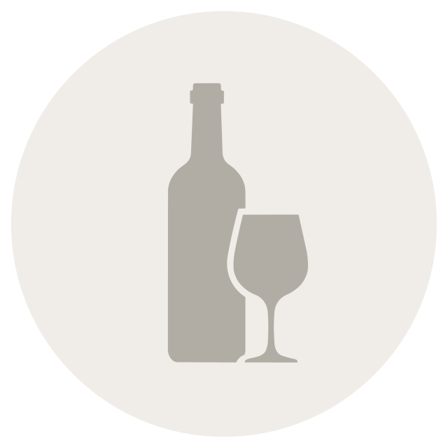 Icon of a bottle of wine and a wine glass